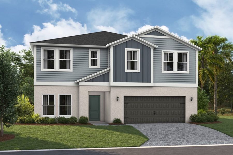 Representative exterior photo of a completed home built from the Mariana by Casa Fresca Homes in Lawson Dunes, Haines City, FL (Image 14).
