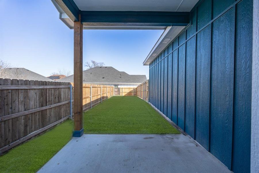 Exterior details and patio area of a home in , Fort Worth (Image 4). Exterior details and patio area of a home in , Fort Worth (Image 4).
