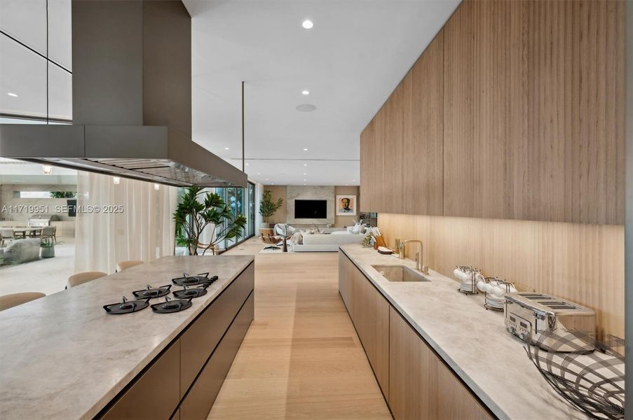 Furnished interior view inside a new home in , Miami Beach (Image 9).