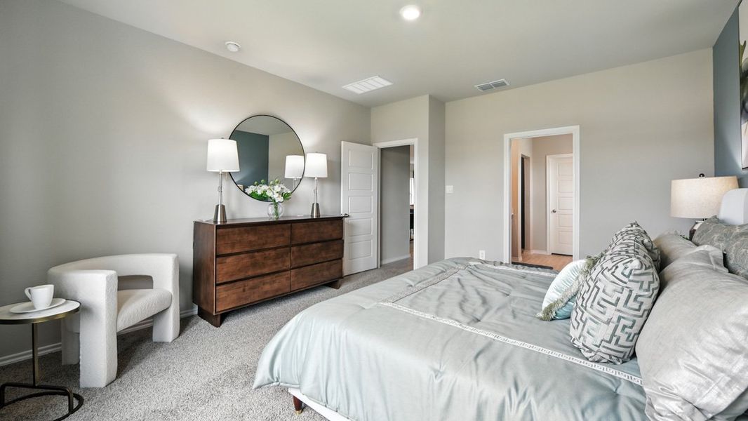 Furnished interior view inside a new home in Monarch at the Meadows, Ponder (Image 18).