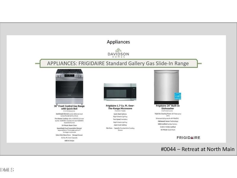 Sample of building materials used in homes in Retreat at North Main, Lillington (Image 25).