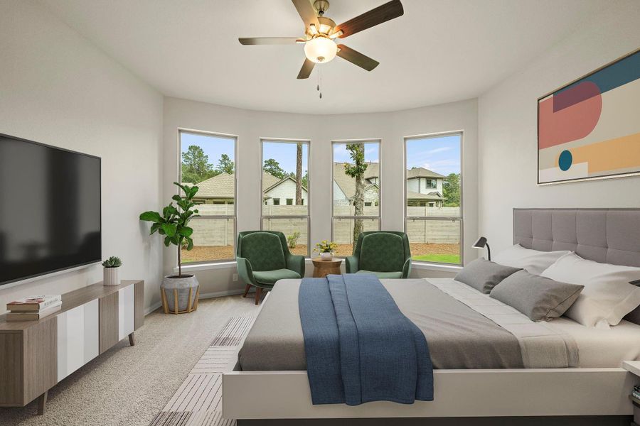 Furnished interior view inside a new home in Two Step Farm, Montgomery (Image 9). Furnished interior view inside a new home in Two Step Farm, Montgomery (Image 9).