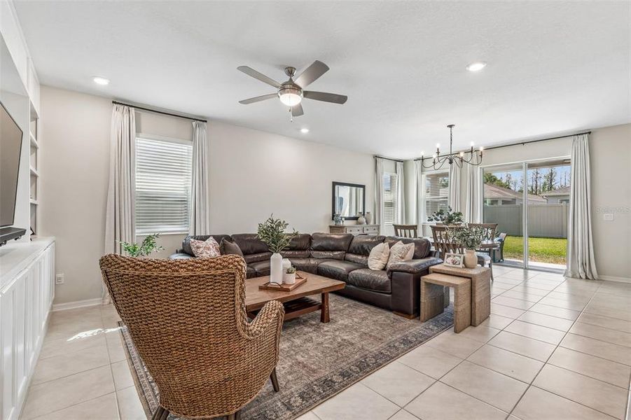 Furnished interior view inside a new home in Riverstone, Land O' Lakes (Image 34). Furnished interior view inside a new home in Riverstone, Land O' Lakes (Image 34).