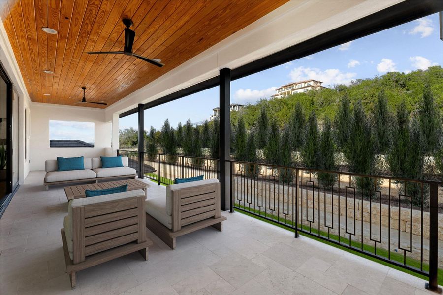 Exterior details and patio area of a home in , Austin (Image 3).