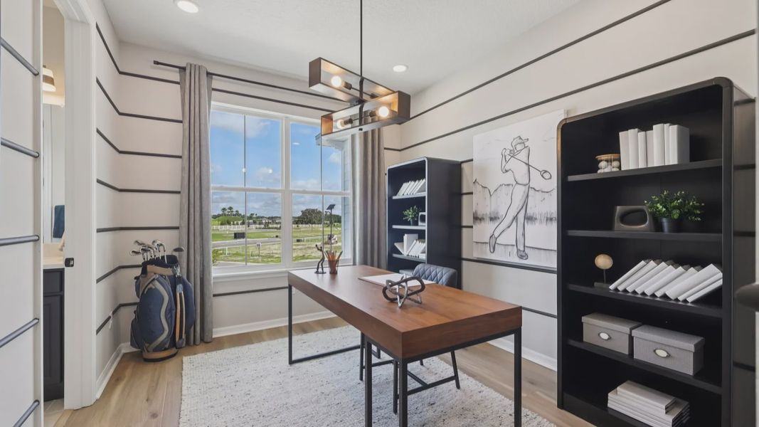 Furnished interior view inside a new home in Isla Mirada, San Antonio (Image 40).