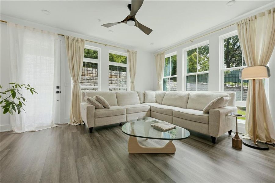 Furnished interior view inside a new home in , Atlanta (Image 3).