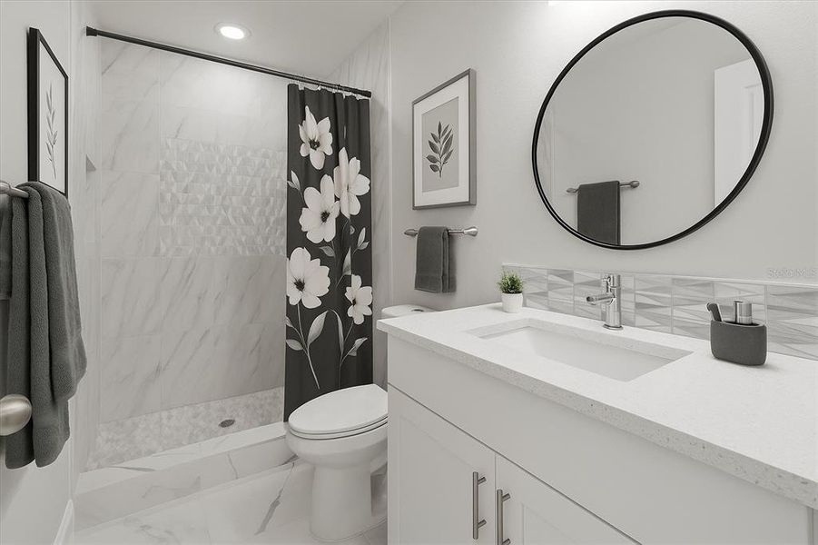 Furnished interior view inside a new home in , Kissimmee (Image 8).