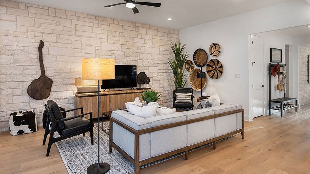 Furnished interior view inside a new home in Parkside on the River, Georgetown (Image 10). Furnished interior view inside a new home in Parkside on the River, Georgetown (Image 10).