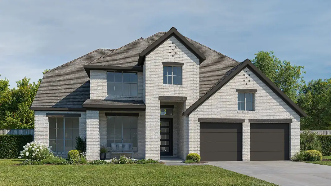 Representative exterior photo of a completed home built from the 3399W by Perry Homes in Briarley, Montgomery, TX (Image 22).