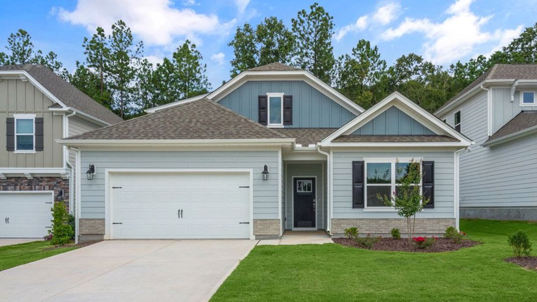 Representative exterior photo of a completed home built from the STELLA by D.R. Horton in Horton Park, Apex, NC (Image 18). Representative exterior photo of a completed home built from the STELLA by D.R. Horton in Horton Park, Apex, NC (Image 18).