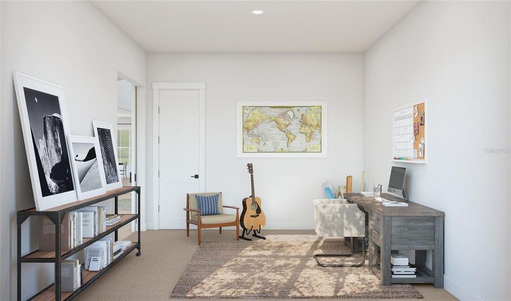 Furnished interior view inside a new home in Preserve at Deer Lakes, Sanford (Image 12).