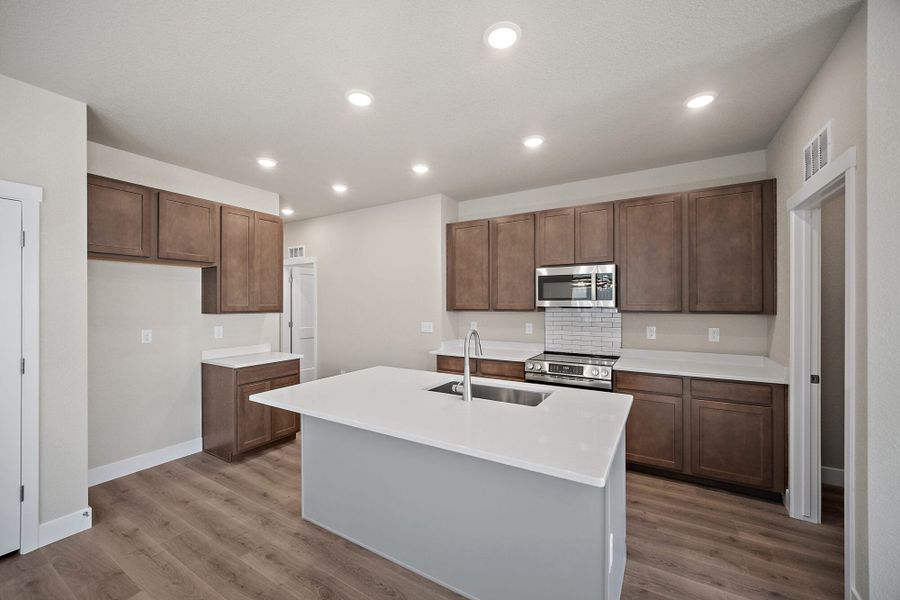 Furnished interior view inside a new home in Trails at Aspen Ridge-3, Colorado Springs (Image 6).
