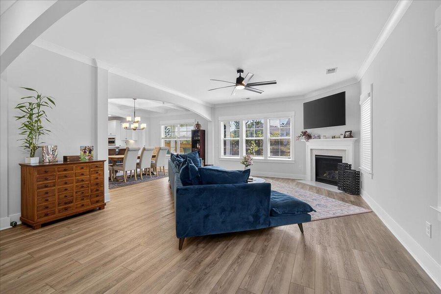 Furnished interior view inside a new home in Hewing Farms, Summerville (Image 5).