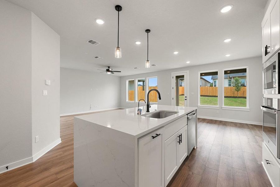 Furnished interior view inside a new home in Heritage, Dripping Springs (Image 15).
