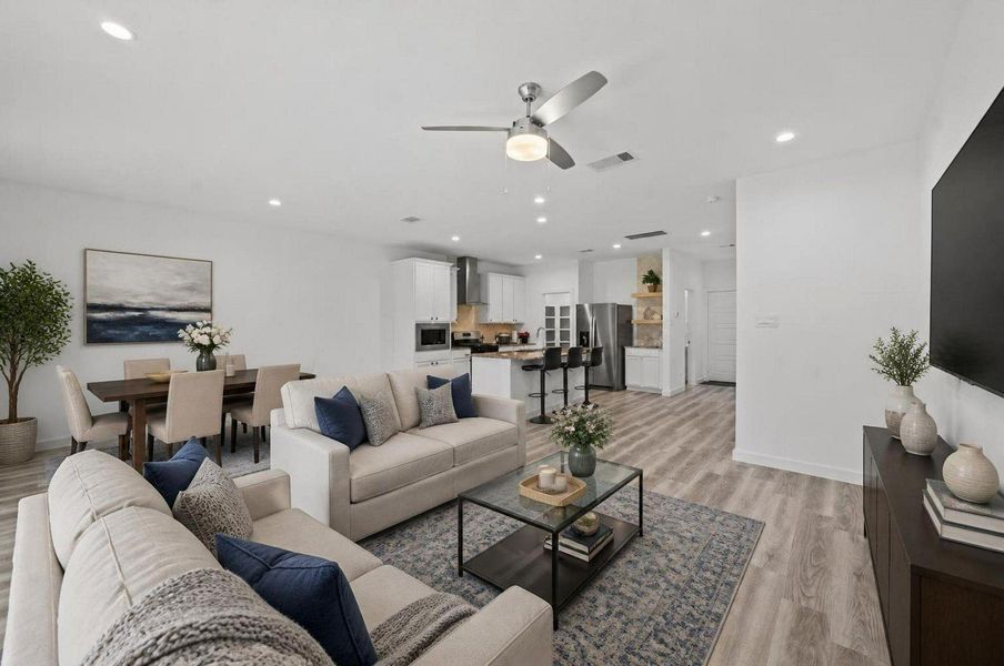 A beautiful open-concept first floor - Virtually staged A beautiful open-concept first floor - Virtually staged