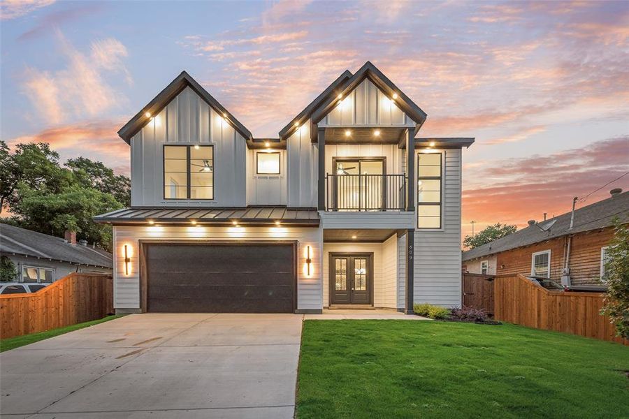 Front exterior of a new home in , Dallas, TX, highlighting curb appeal (Image 33).