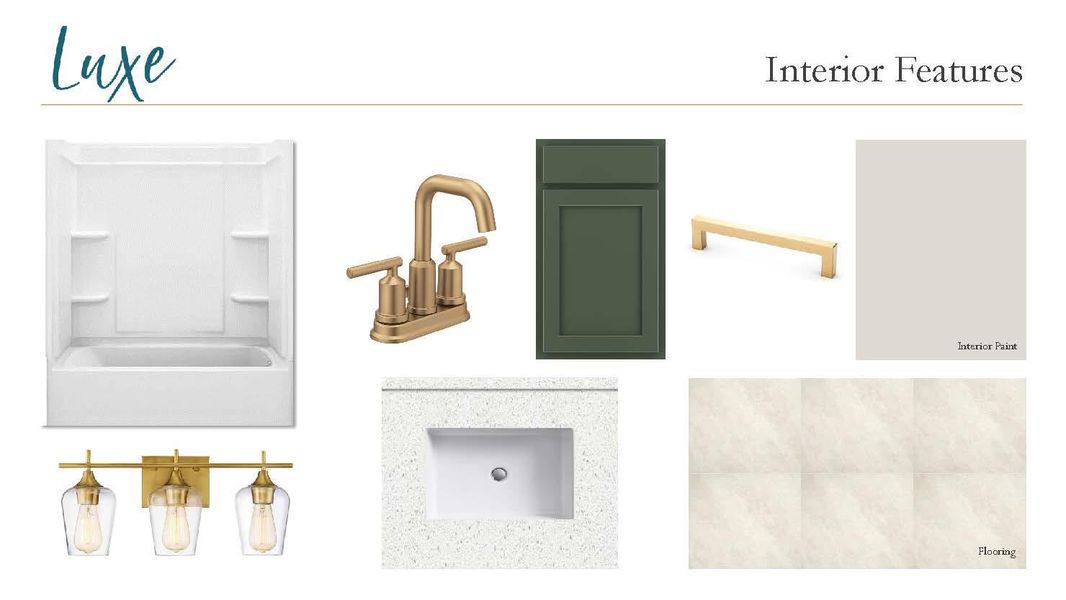 Sample of building materials used in homes in Lariat, Liberty Hill (Image 6).