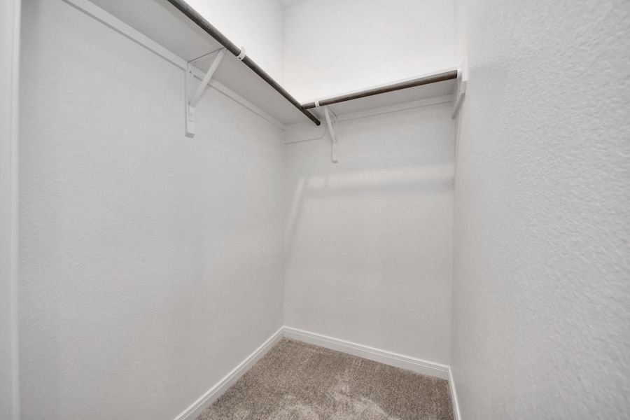 Wakin closets for a all bedrooms.