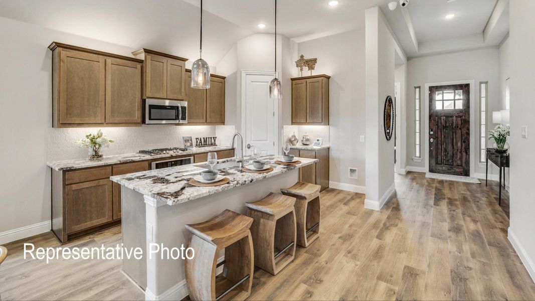 Furnished interior view inside a new home in Wildflower Ranch, Fort Worth (Image 4).
