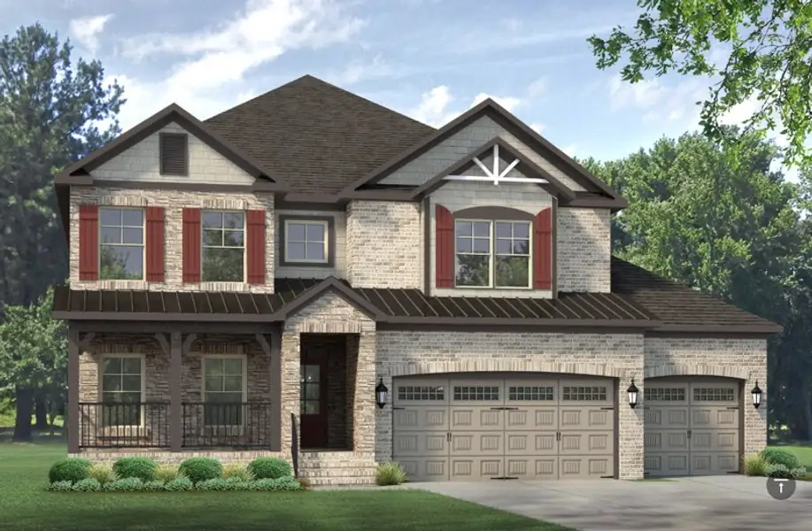 Front exterior of a new home in Preserve at Carriage Cove, Oak Ridge, NC, highlighting curb appeal (Image 1). Front exterior of a new home in Preserve at Carriage Cove, Oak Ridge, NC, highlighting curb appeal (Image 1).