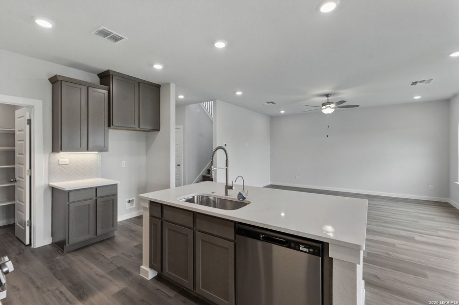 Furnished interior view inside a new home in Weltner Farms 50’s, New Braunfels (Image 10).