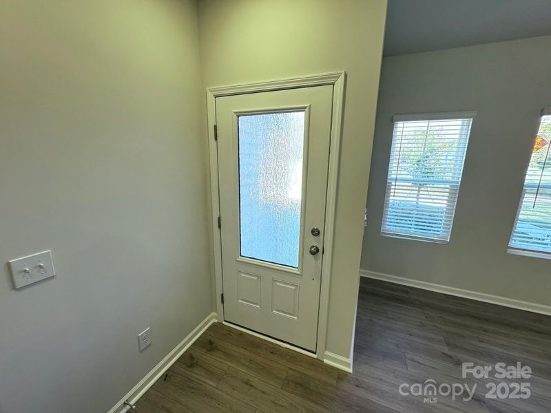 Decorative Front Door, faces North