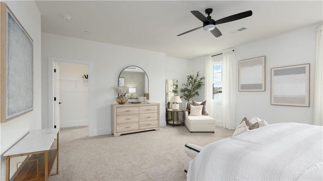 Furnished interior view inside a new home in The Village at Sandy Plains, Marietta (Image 11).