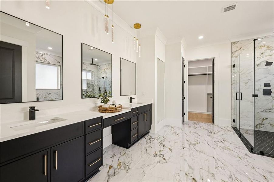 Furnished interior view inside a new home in , Grayson (Image 12).