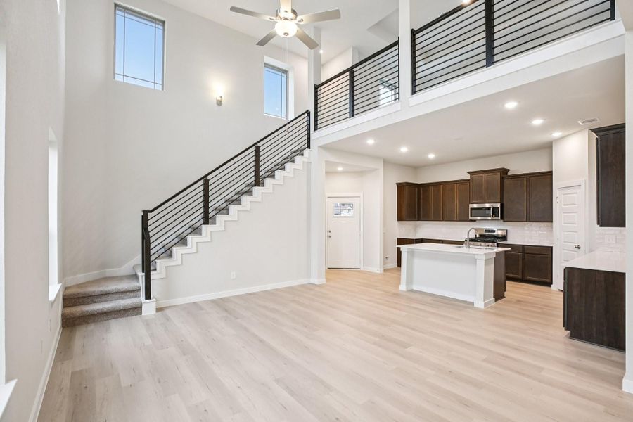 Furnished interior view inside a new home in Bluebonnet Village, Bellville (Image 4).