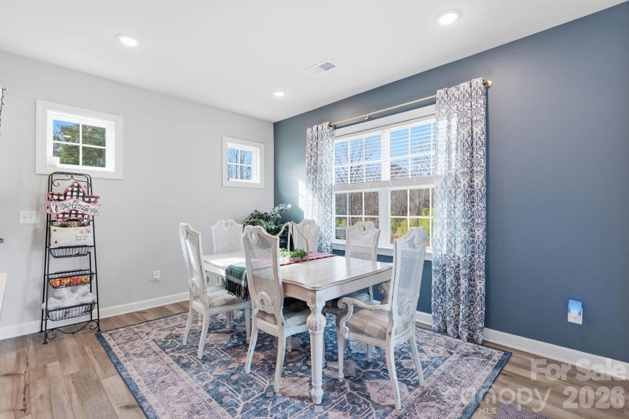 For those busy mornings, the sunny breakfast nook is the perfect spot for a quick bite and a coffee before you head out the door