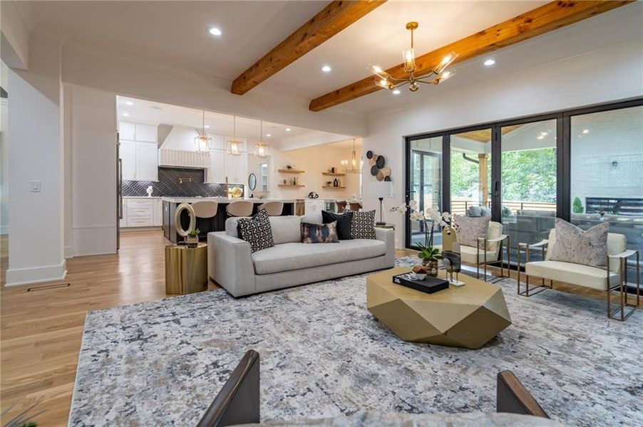 Furnished interior view inside a new home in , Brookhaven (Image 35).