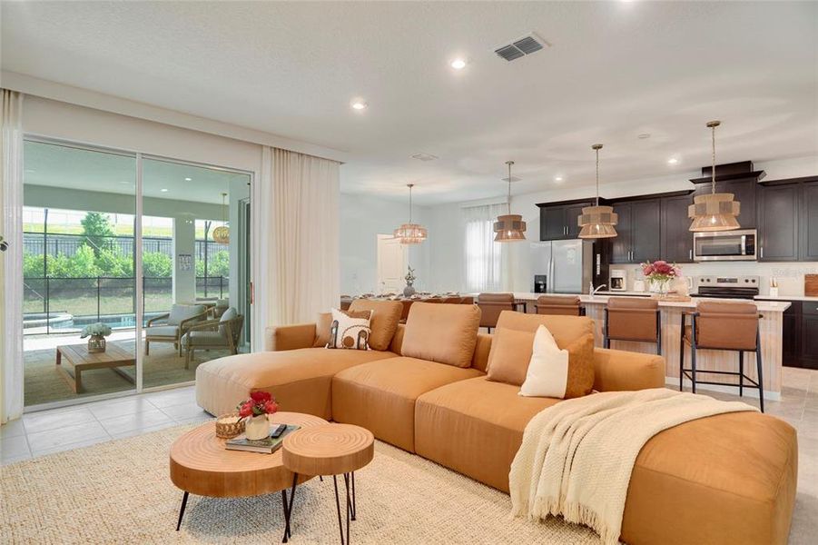 Furnished interior view inside a new home in Solara Resort, Kissimmee (Image 44).