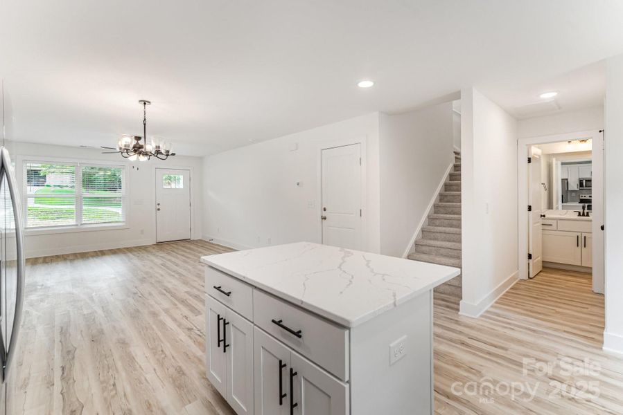 Furnished interior view inside a new home in , Hickory (Image 9).