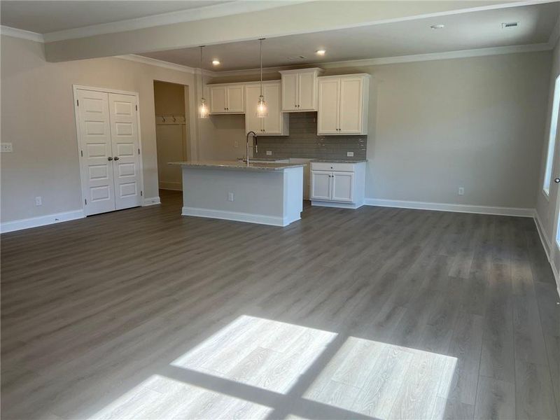 Spacious, unfurnished interior of a new home in Crofton Place Enclave, Snellville (Image 18). Spacious, unfurnished interior of a new home in Crofton Place Enclave, Snellville (Image 18).