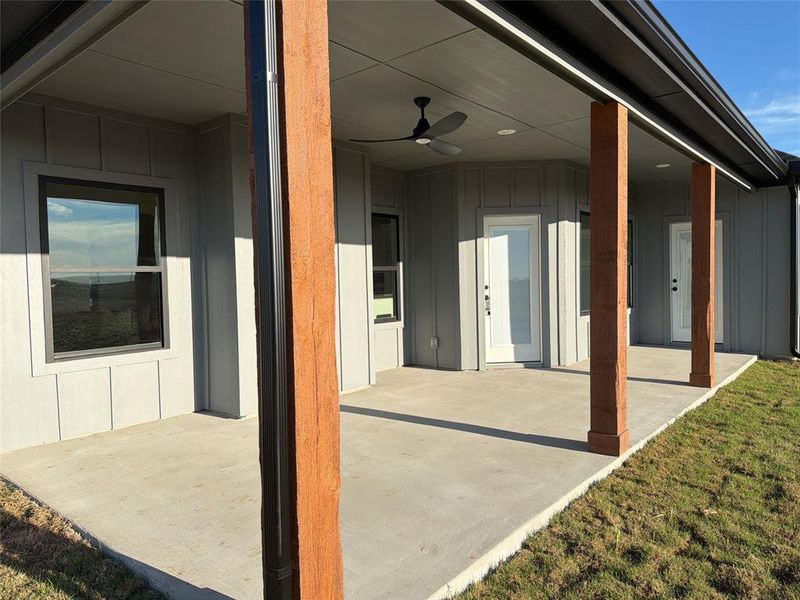 Exterior details and patio area of a home in , Waxahachie (Image 24).