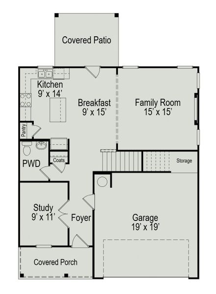 2D floor plan layout of this home in Fulshear Lakes, Fulshear, TX (Image 3). 2D floor plan layout of this home in Fulshear Lakes, Fulshear, TX (Image 3).