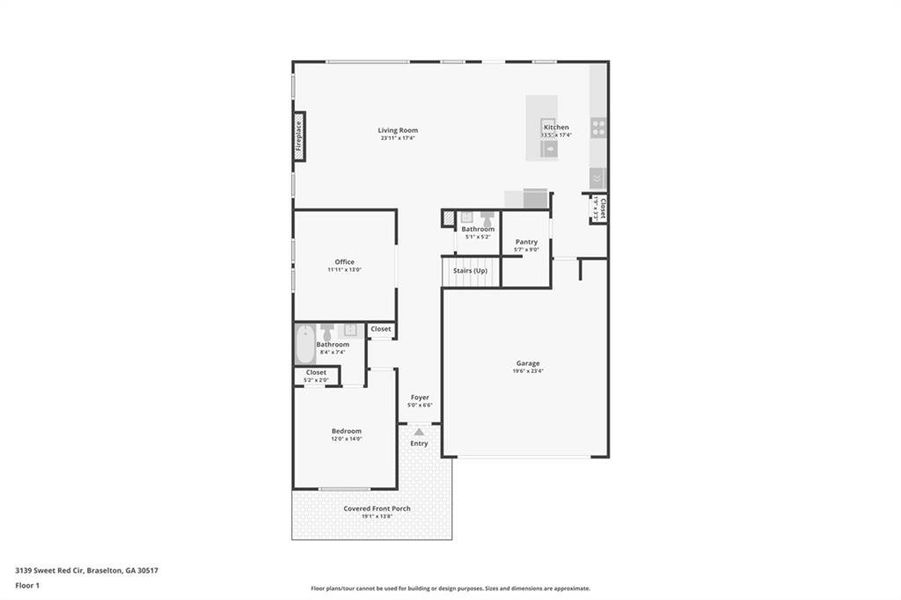2D floor plan layout of this home in , Braselton, GA (Image 5).