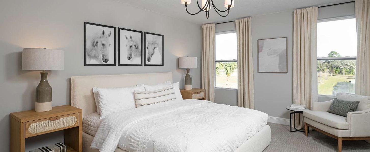 Representative furnished interior of a home built from the Moseley by Ashton Woods in Lake Cawood Cove, Windermere (Image 14).