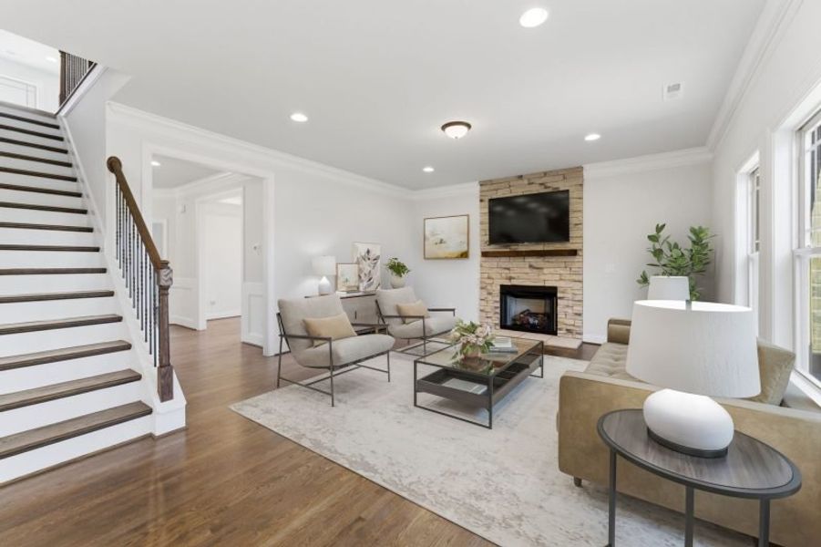 Furnished interior view inside a new home in Blacksmith, Stokesdale (Image 8).