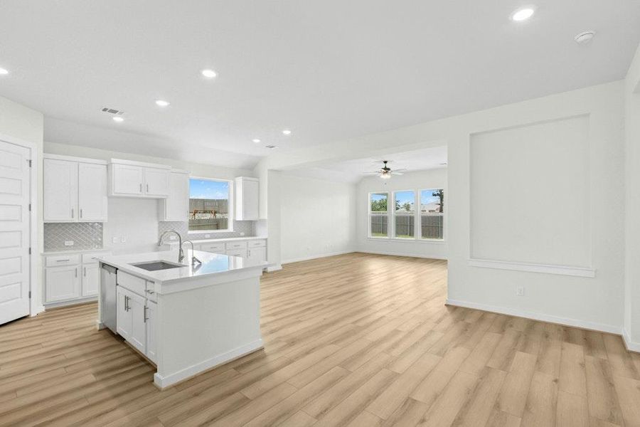 Furnished interior view inside a new home in The Colony, Bastrop (Image 5).