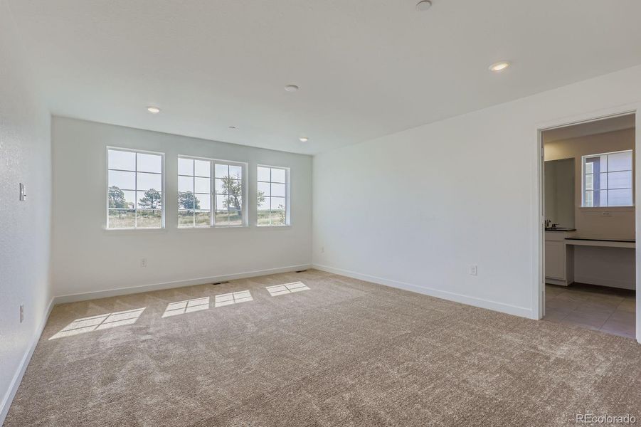 Spacious, unfurnished interior of a new home in Sunset Village: The Monarch Collection, Erie (Image 6). Spacious, unfurnished interior of a new home in Sunset Village: The Monarch Collection, Erie (Image 6).