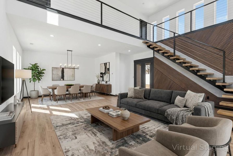 Furnished interior view inside a new home in , Willis (Image 30).