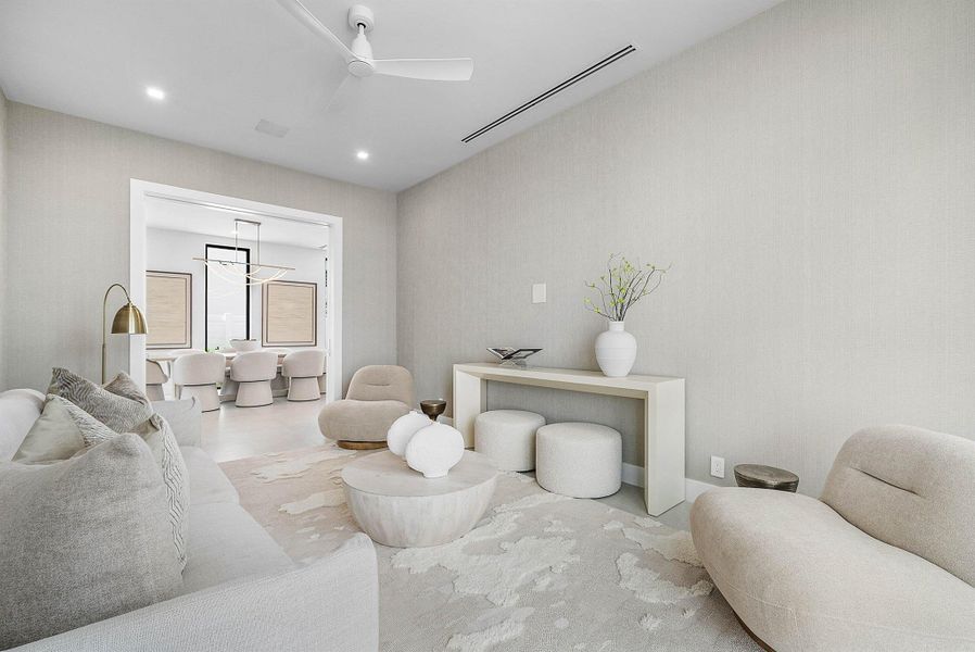 Furnished interior view inside a new home in , Delray Beach (Image 10). Furnished interior view inside a new home in , Delray Beach (Image 10).