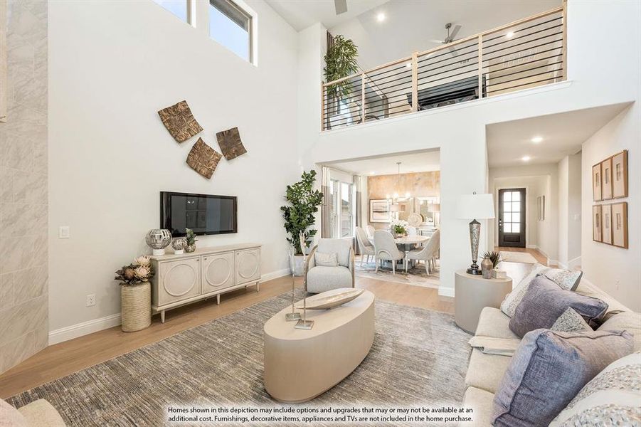 Furnished interior view inside a new home in ArrowBrooke, Aubrey (Image 3).