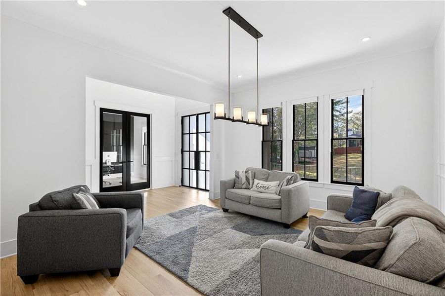 Furnished interior view inside a new home in , Marietta (Image 57).