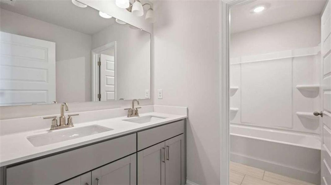 Furnished interior view inside a new home in Heritage Pointe, Senoia (Image 17).