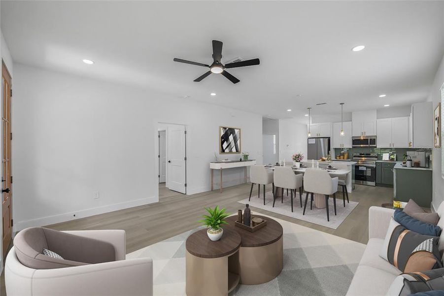 Furnished interior view inside a new home in , Lakeland (Image 14). Furnished interior view inside a new home in , Lakeland (Image 14).