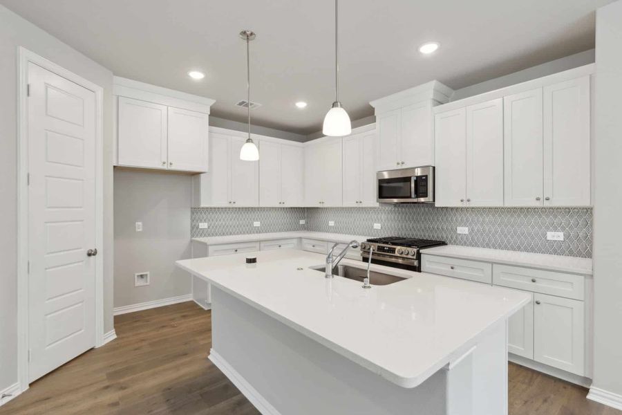 Representative furnished interior of a home built from the Boston by Chesmar Homes in Avondale, Fate (Image 4).