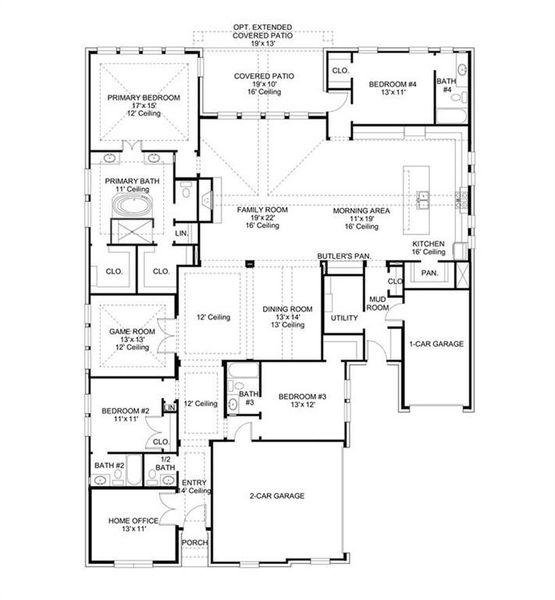 2D floor plan layout of this home in Bridgewater, Midlothian, TX (Image 2). 2D floor plan layout of this home in Bridgewater, Midlothian, TX (Image 2).