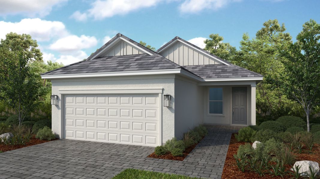 Representative exterior photo of a completed home built from the Alta by Taylor Morrison in Esplanade at Solaeris, Port St. Lucie, FL (Image 18). Representative exterior photo of a completed home built from the Alta by Taylor Morrison in Esplanade at Solaeris, Port St. Lucie, FL (Image 18).